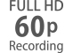 Full HD -kuvataajuudet väliltä 24p–60p