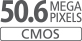 50,6 megapikselin APS-C-kokoinen CMOS-kuvakenno