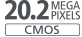 20,2 megapikselin CMOS-kenno