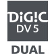 Kaksi DIGIC DV5 -prosessoria